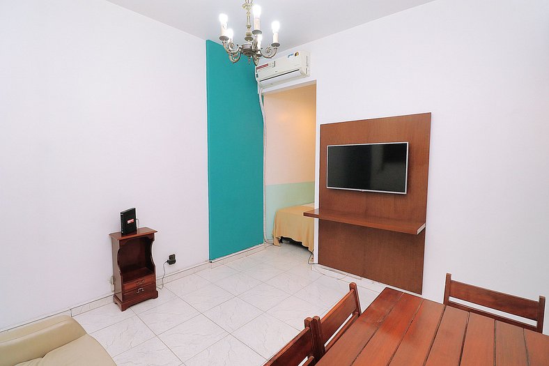 Apartamento 2 quartos no Leme p/ 4 pessoas