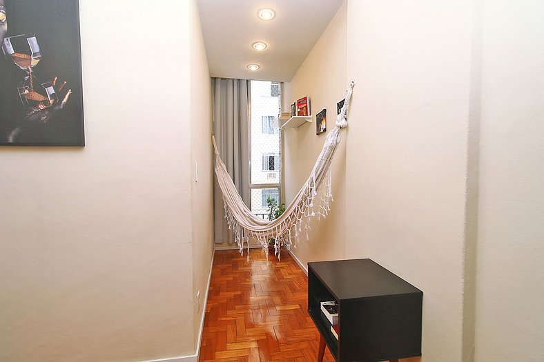 Apartamento aconchegante de 2 quartos p/ 4 pessoas