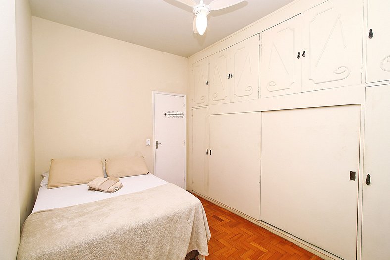 Apartamento aconchegante de 2 quartos p/ 4 pessoas