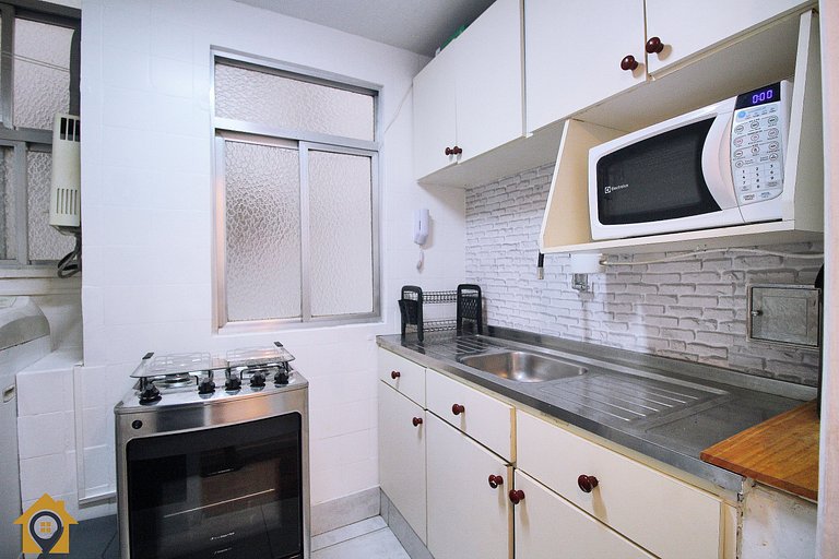 Apartamento aconchegante de 2 quartos p/ 4 pessoas