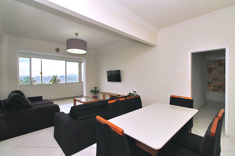 Apartamento com vista espetacular p/ 9 pessoas