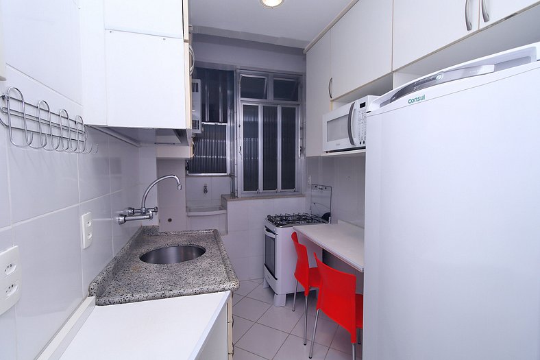 Charmoso apartamento c/ vista para o Pão de Açúcar