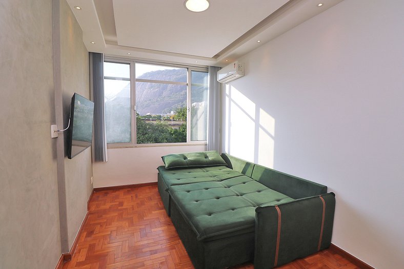 Charmoso apartamento c/ vista para o Pão de Açúcar