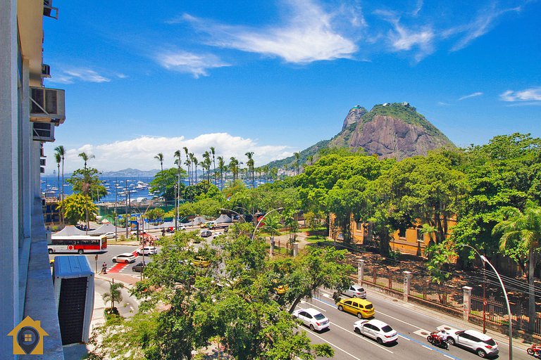 Charmoso apartamento c/ vista para o Pão de Açúcar