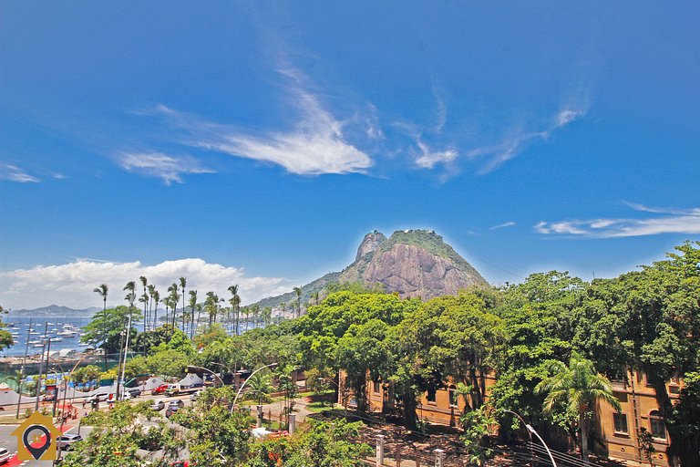 Charmoso apartamento c/ vista para o Pão de Açúcar