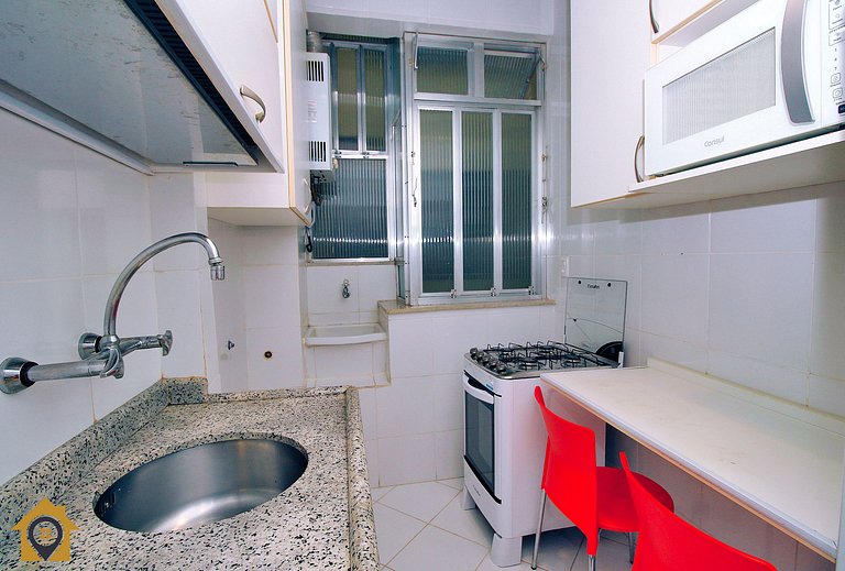 Charmoso apartamento c/ vista para o Pão de Açúcar