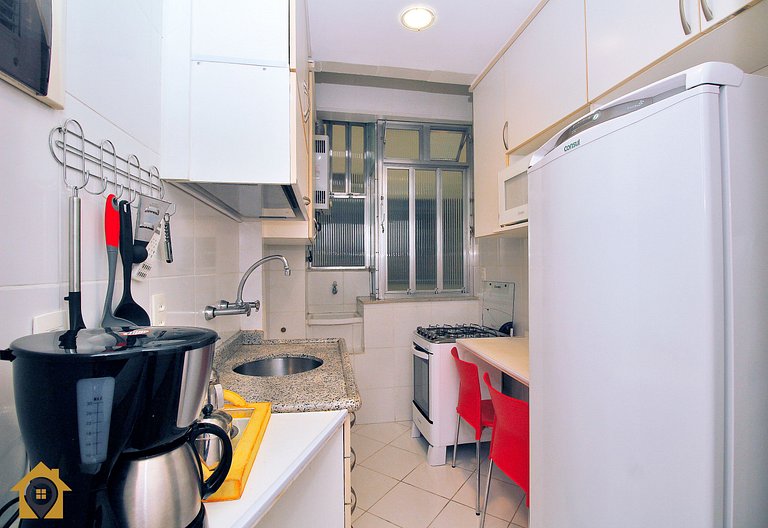 Charmoso apartamento c/ vista para o Pão de Açúcar